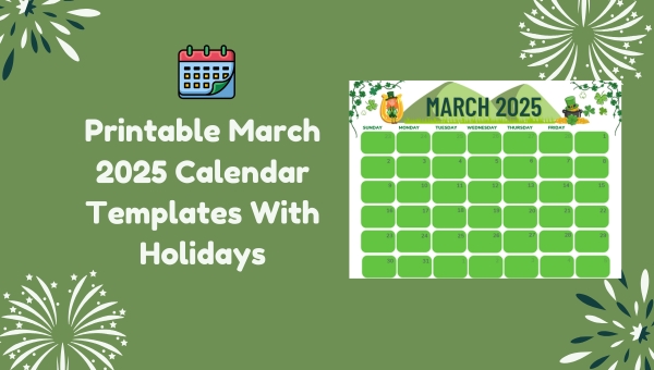 Printable April 2025 Calendar Templates With Holidays